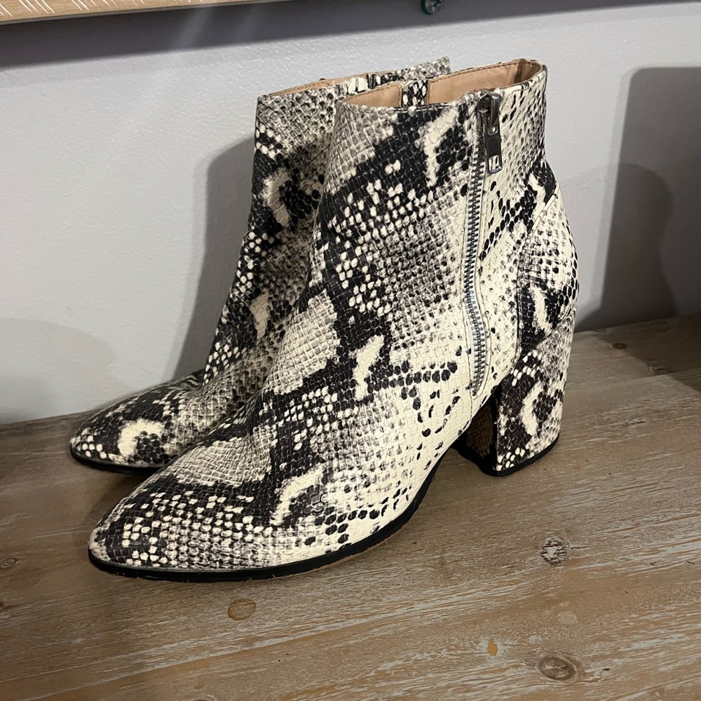 Steve Madden Snakeskin Booties